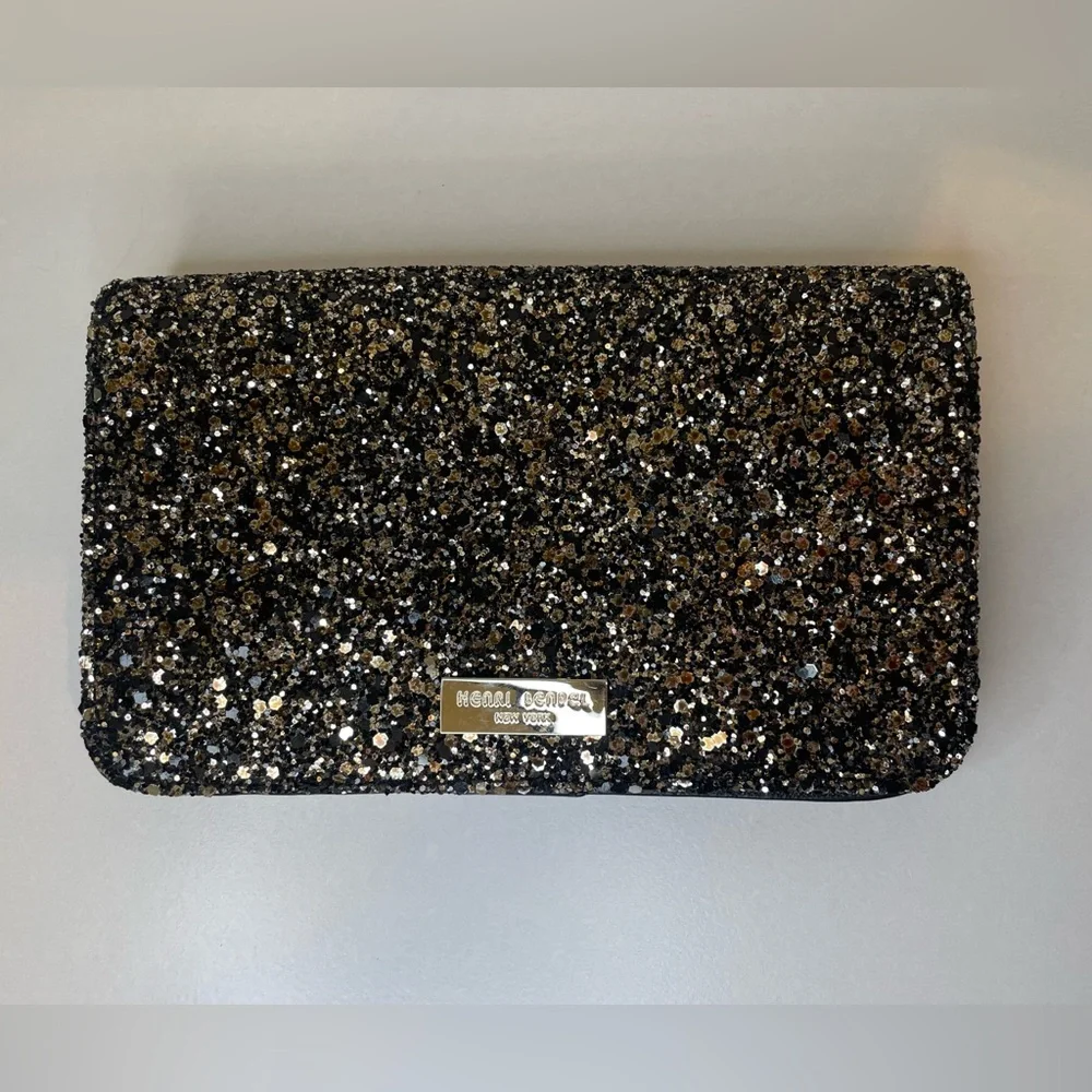 Henry Bendel‎ Sparkling Black Phone Case Wallet